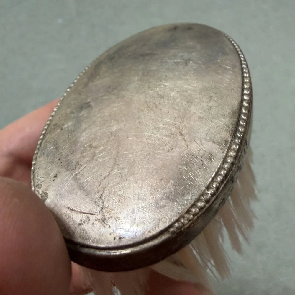 Webster Sterling Silver Brush Small Silver Vintage Grooming Hair Clothes Vanity